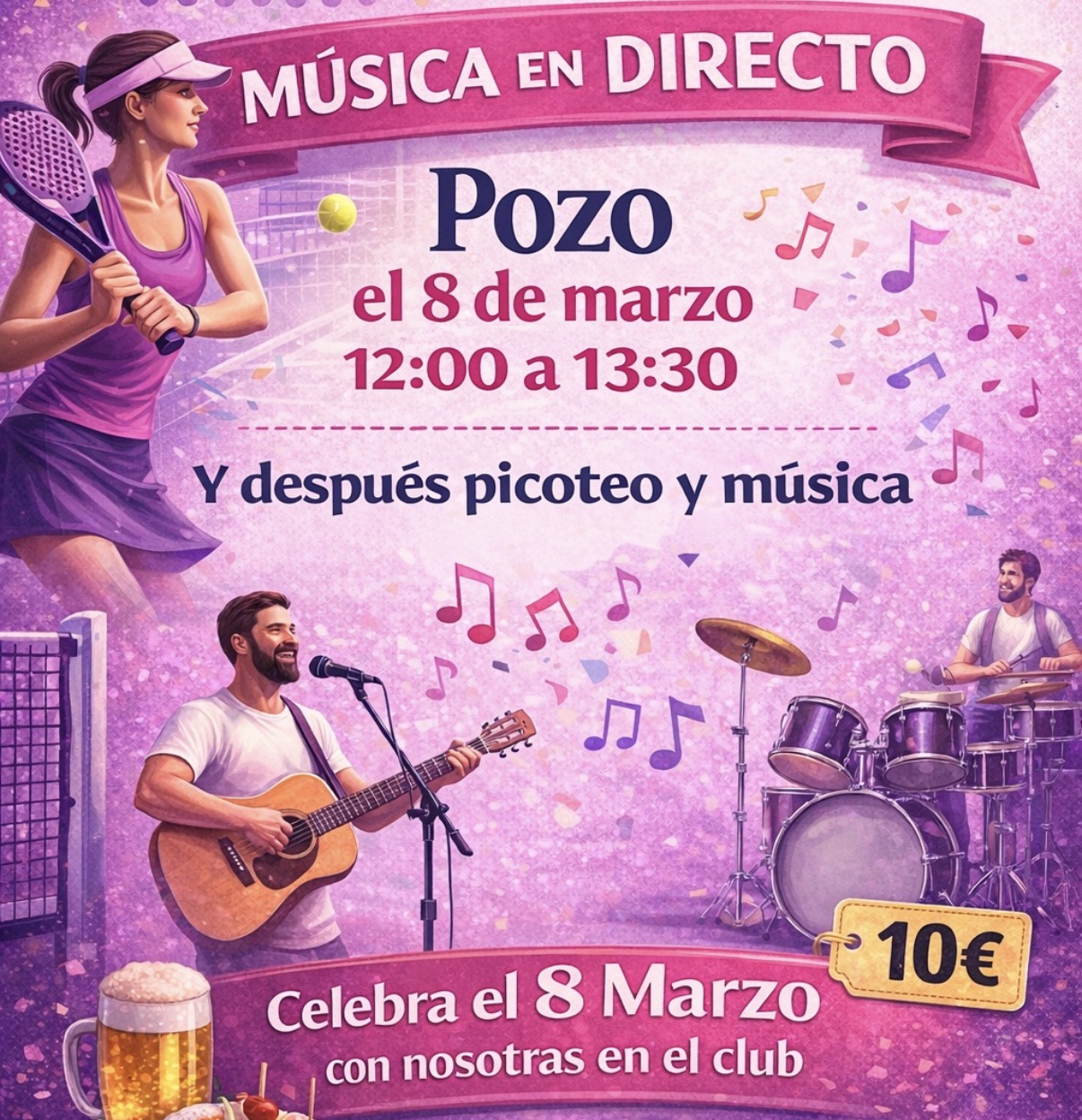 8 DE MARZO EN PADEL PISTA NORTE